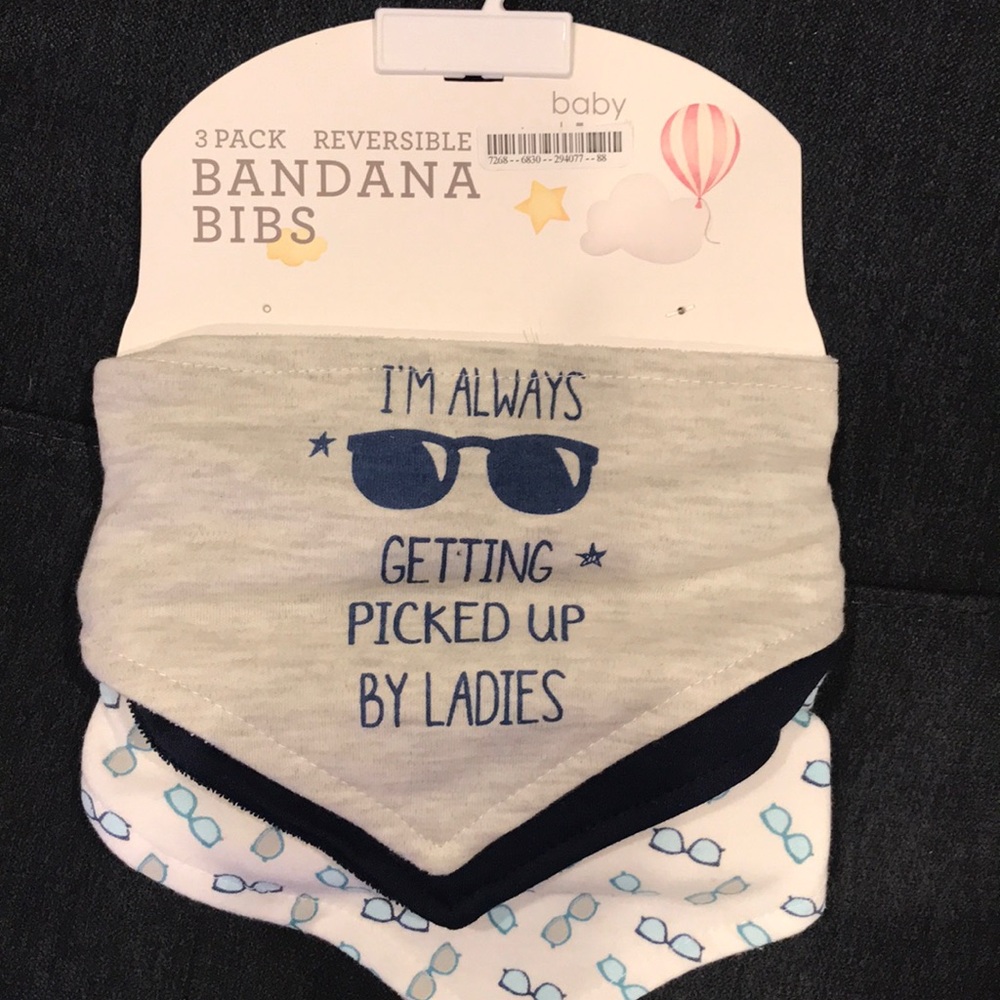 3 pack bandana bibs